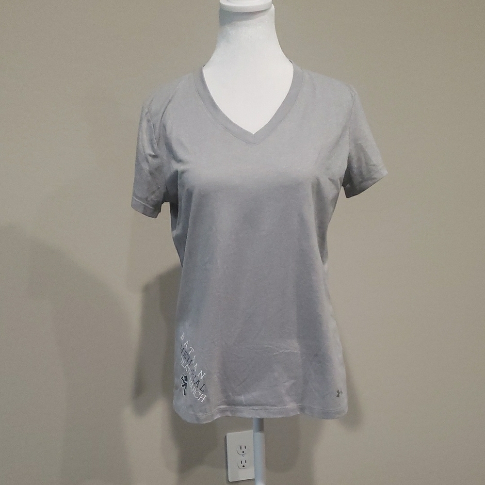 Under Armour Women's Gray V-Neck Top